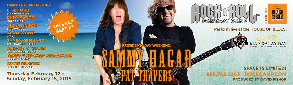 Pat Travers Joins Sammy Hagar at Las Vegas Rock an Roll Fantasy Camp